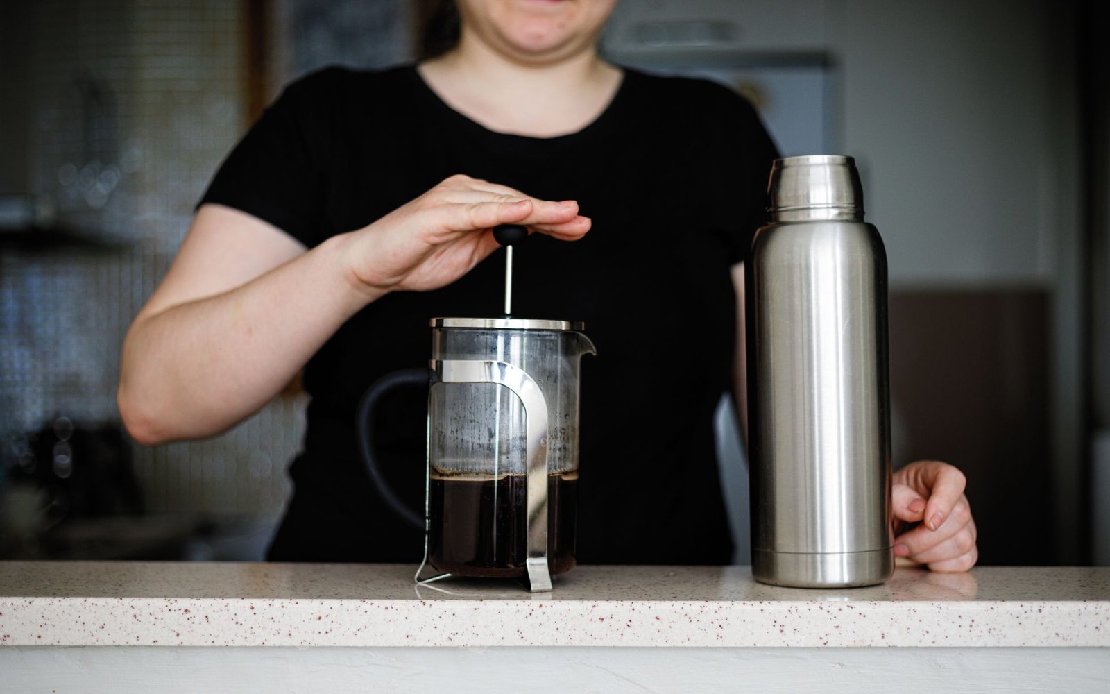 French press brewing technique