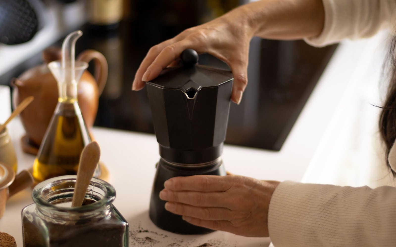 Moka pot coffee